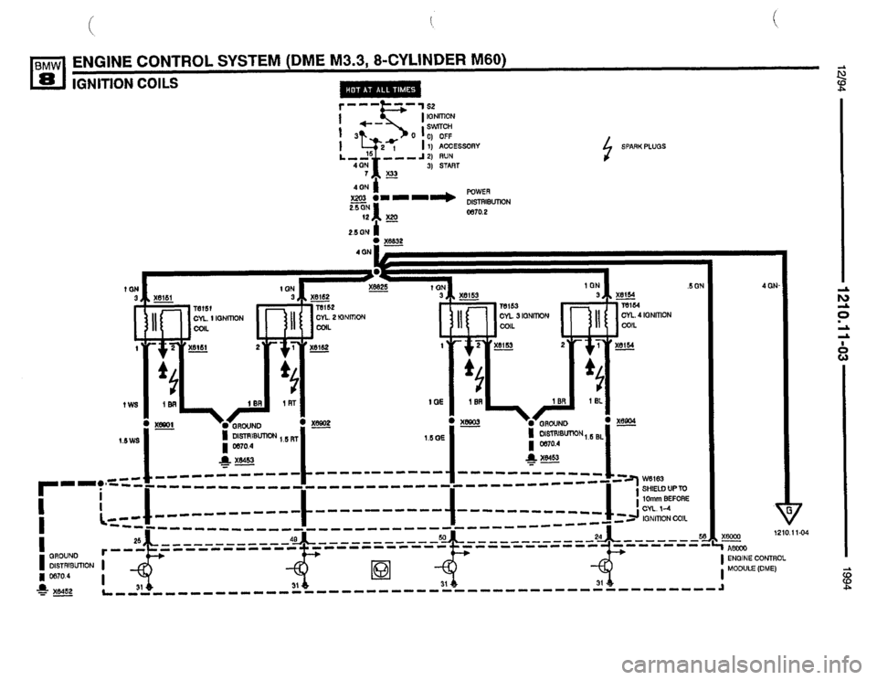 BMW 850csi 1994 E31 Electrical Troubleshooting Manual 