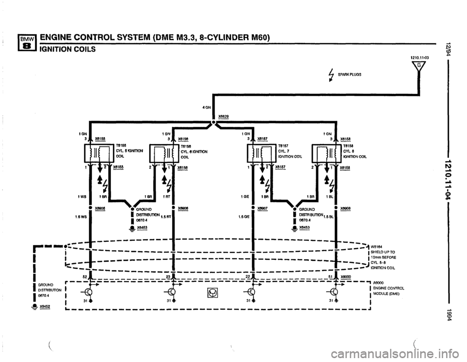 BMW 850csi 1994 E31 Electrical Troubleshooting Manual 