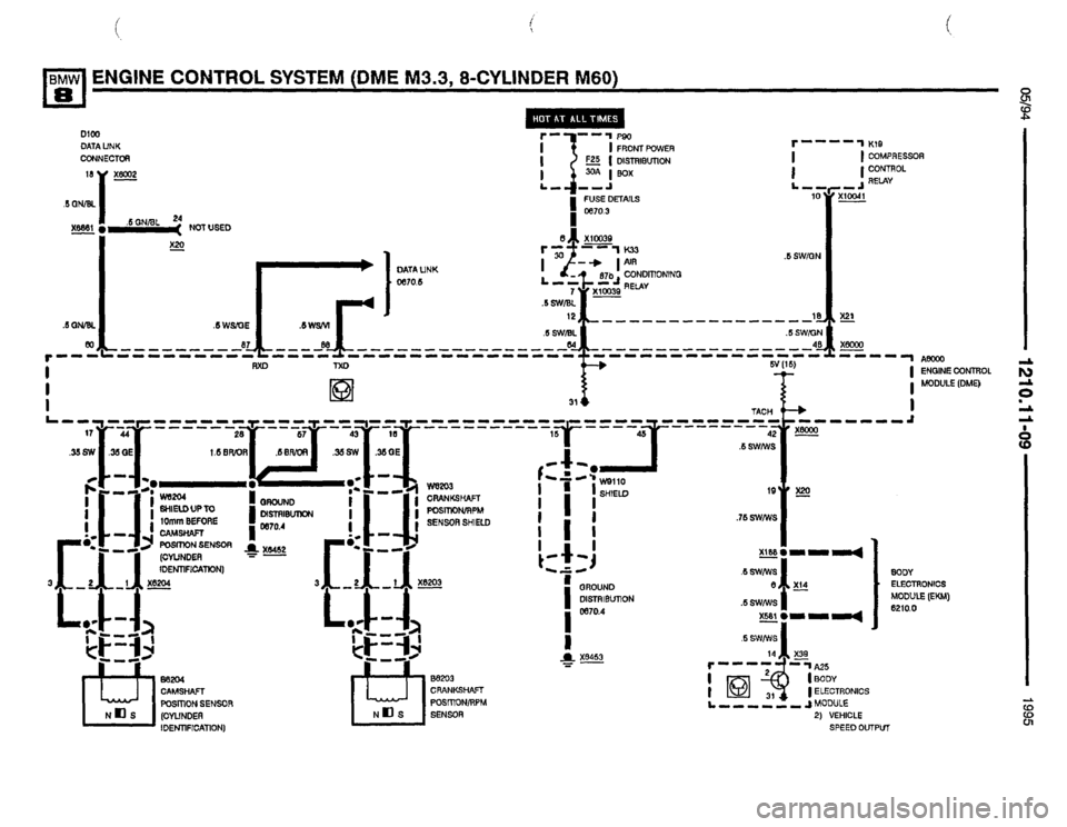BMW 850csi 1994 E31 Electrical Troubleshooting Manual 
