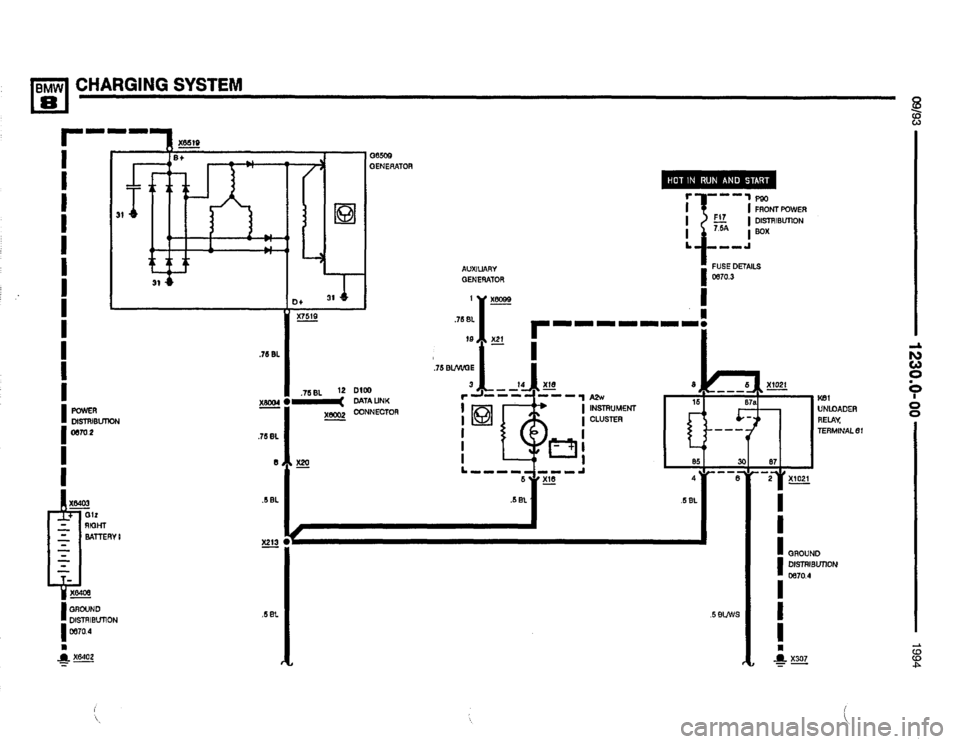 BMW 850csi 1994 E31 Electrical Troubleshooting Manual 