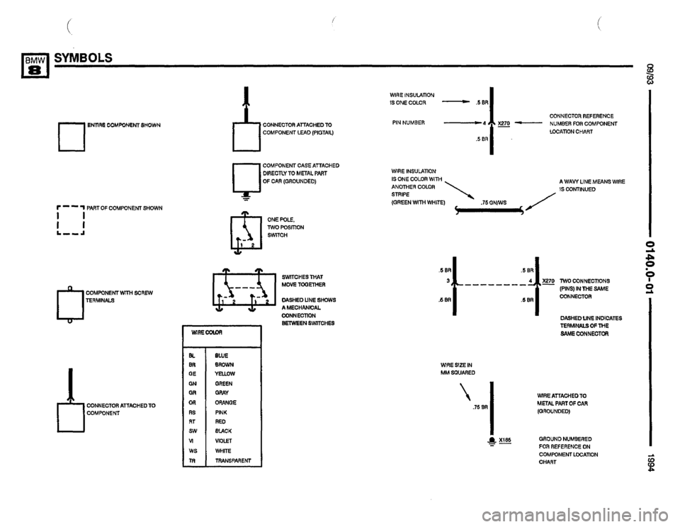 BMW 850csi 1994 E31 Electrical Troubleshooting Manual 