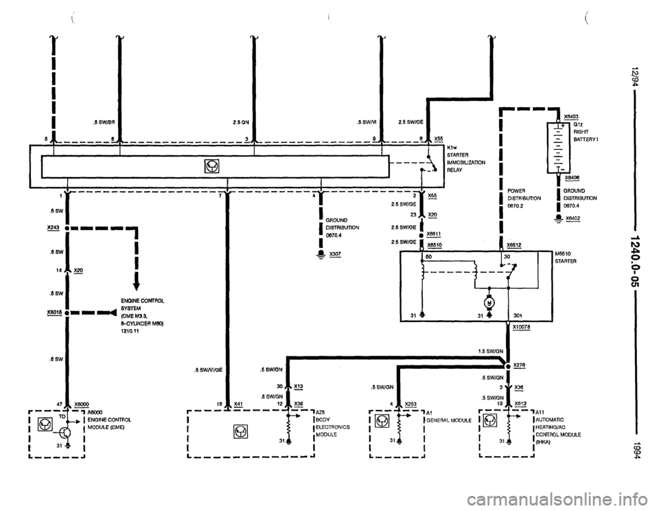 BMW 850csi 1994 E31 Electrical Troubleshooting Manual 