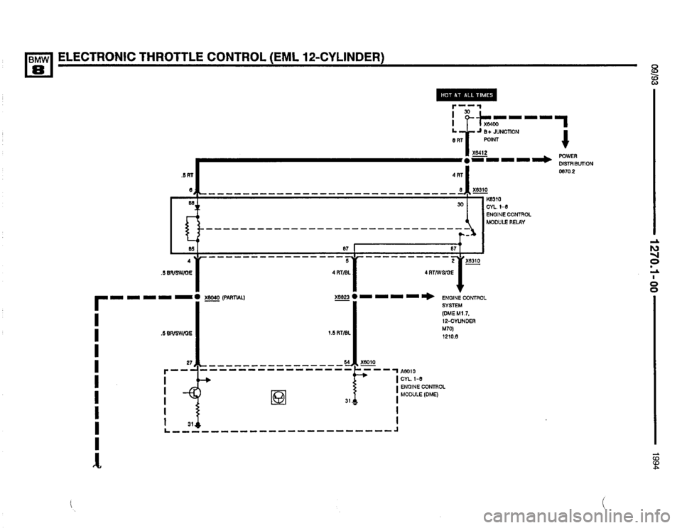 BMW 850csi 1994 E31 Electrical Troubleshooting Manual 