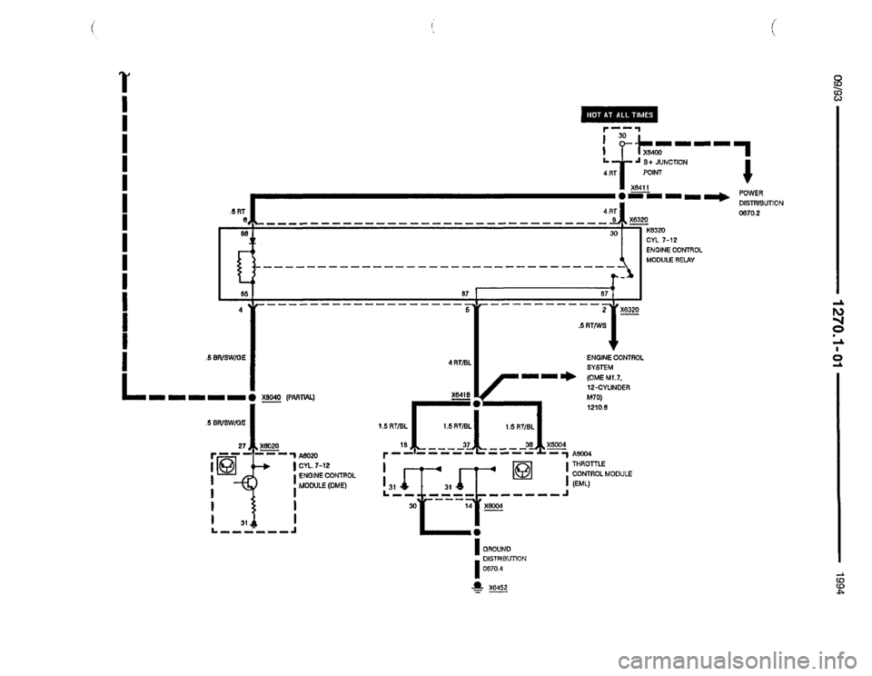 BMW 850csi 1994 E31 Electrical Troubleshooting Manual 