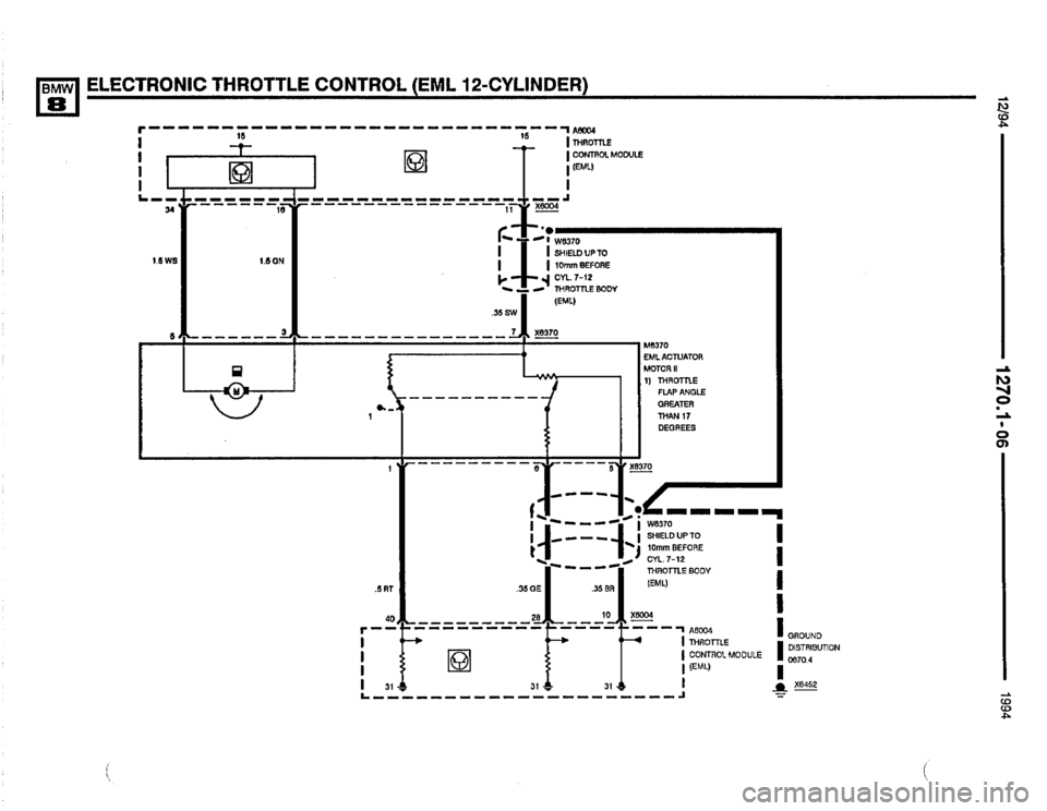 BMW 850csi 1994 E31 Electrical Troubleshooting Manual 