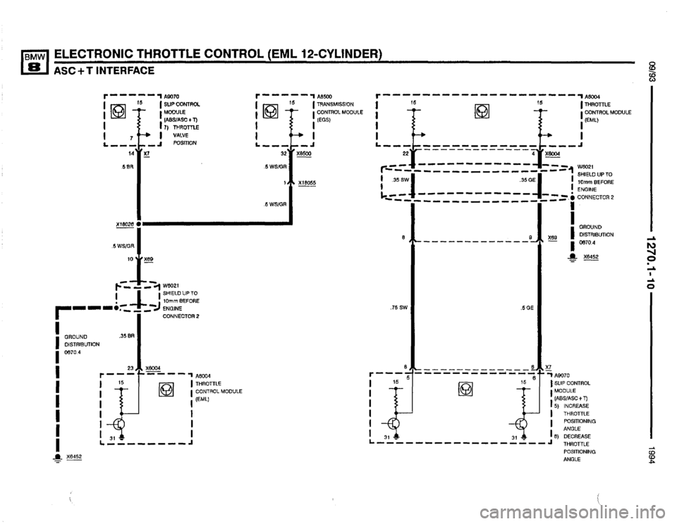 BMW 850csi 1994 E31 Electrical Troubleshooting Manual 