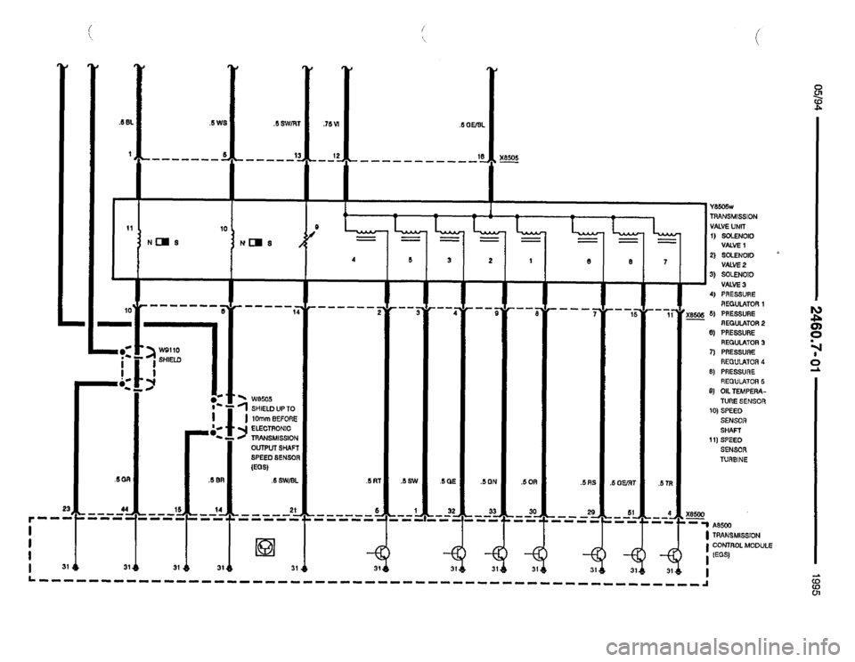BMW 850csi 1994 E31 Electrical Troubleshooting Manual 