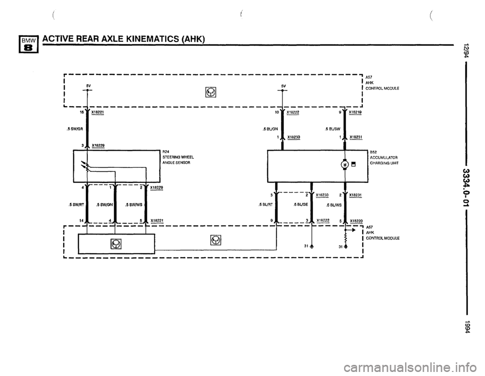 BMW 850csi 1994 E31 Electrical Troubleshooting Manual 