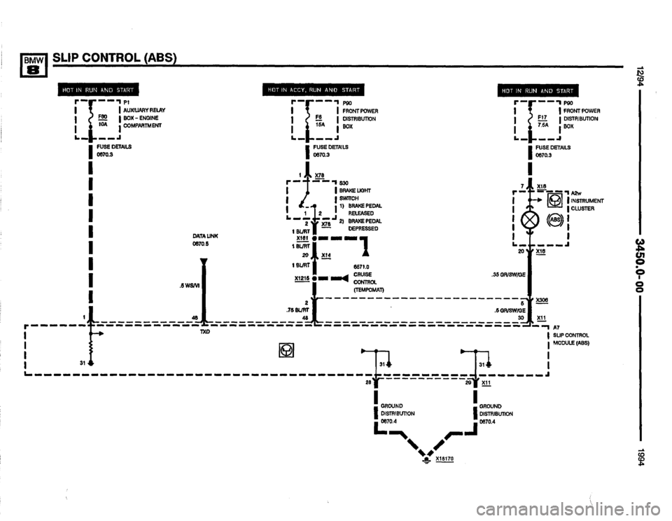BMW 850csi 1994 E31 Electrical Troubleshooting Manual 