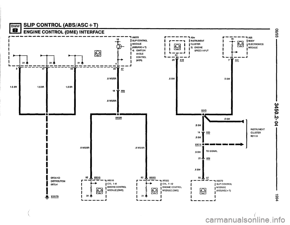 BMW 850csi 1994 E31 Electrical Troubleshooting Manual 