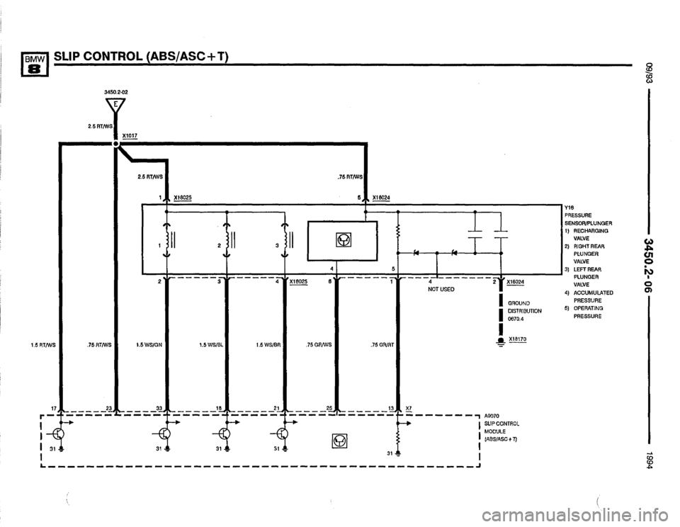 BMW 850csi 1994 E31 Electrical Troubleshooting Manual 
