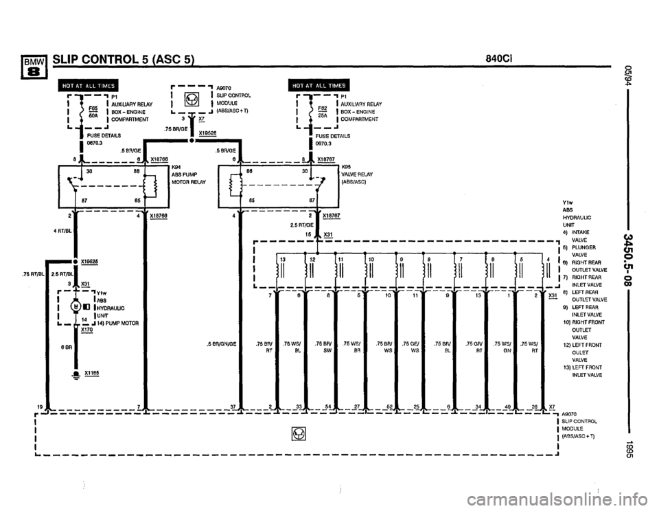 BMW 850csi 1994 E31 Electrical Troubleshooting Manual 