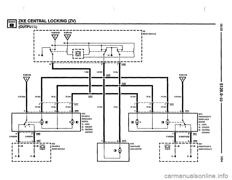 BMW 850csi 1994 E31 Electrical Troubleshooting Manual 