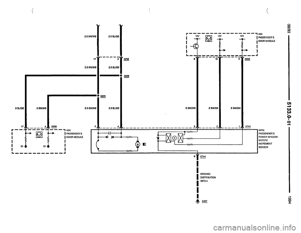 BMW 850csi 1994 E31 Electrical Troubleshooting Manual 