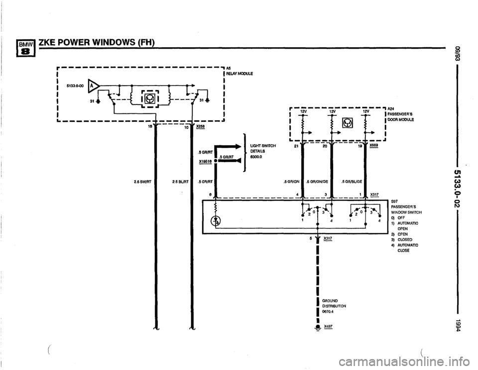 BMW 850csi 1994 E31 Electrical Troubleshooting Manual 
