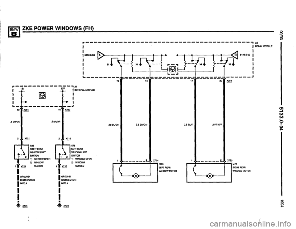 BMW 850csi 1994 E31 Electrical Troubleshooting Manual 