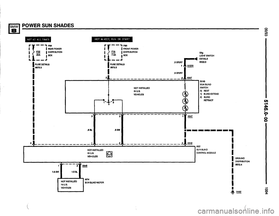 BMW 850csi 1994 E31 Electrical Troubleshooting Manual 