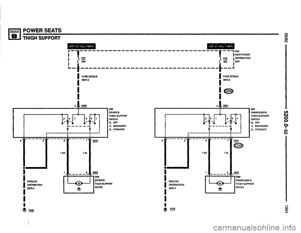 BMW 850csi 1994 E31 Electrical Troubleshooting Manual 