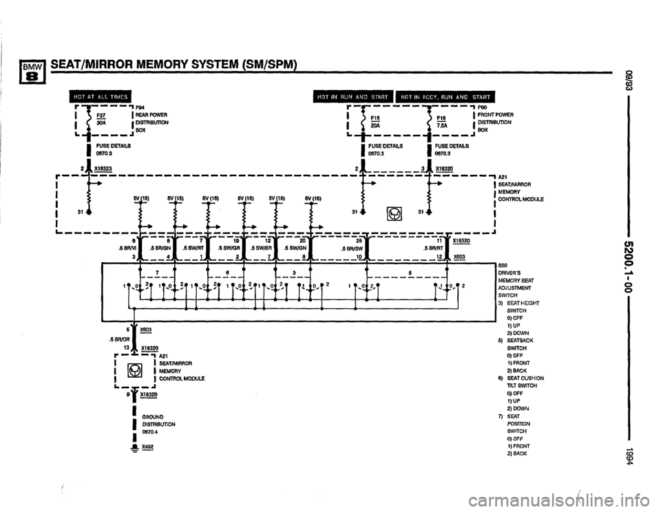 BMW 850csi 1994 E31 Electrical Troubleshooting Manual 