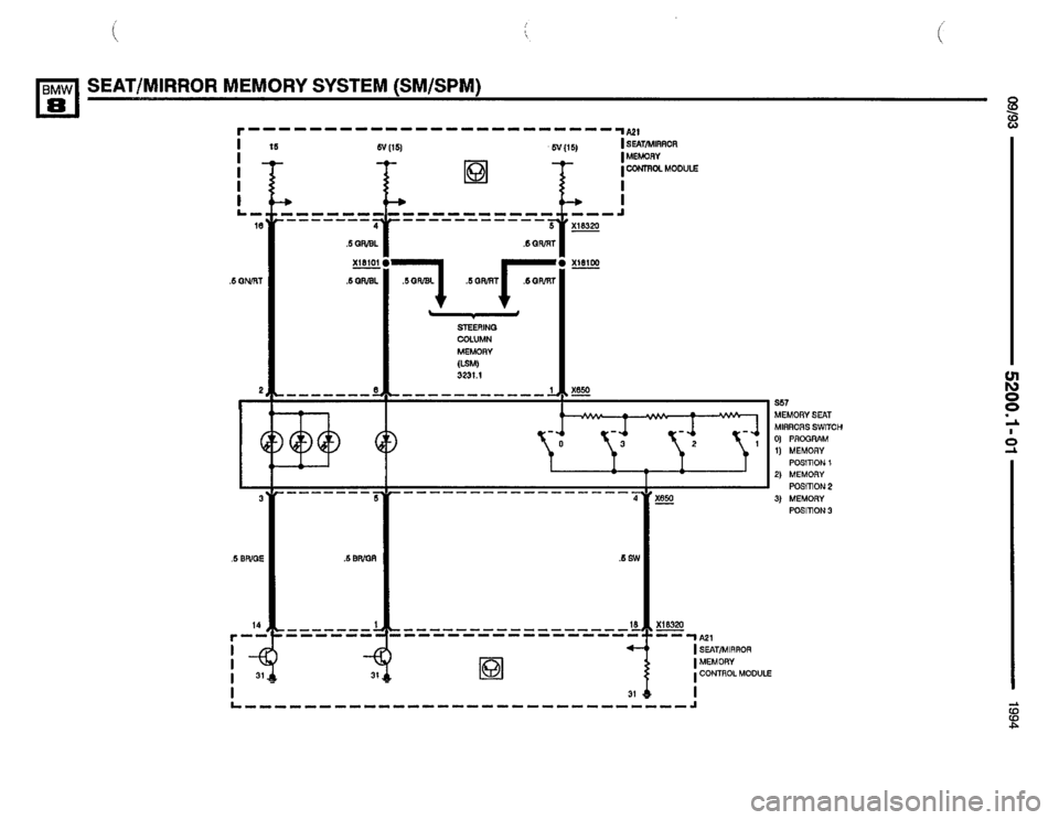 BMW 850csi 1994 E31 Electrical Troubleshooting Manual 