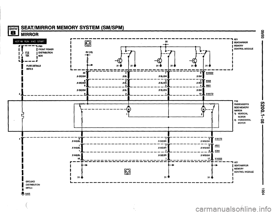 BMW 850csi 1994 E31 Electrical Troubleshooting Manual 