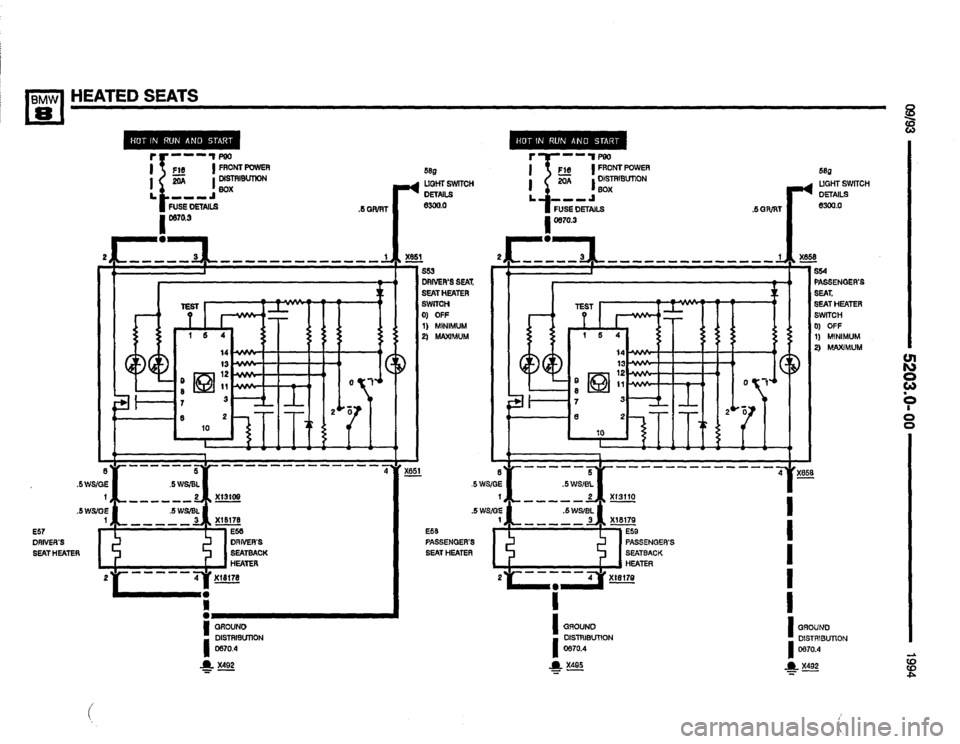 BMW 850csi 1994 E31 Electrical Troubleshooting Manual 