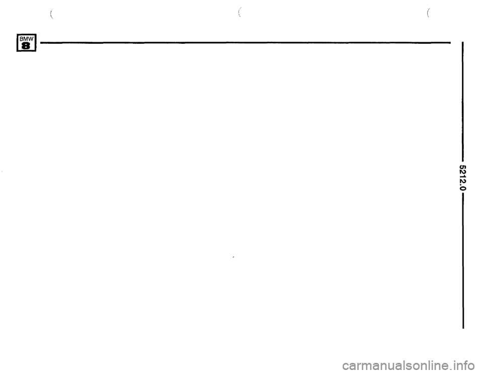 BMW 850csi 1994 E31 Electrical Troubleshooting Manual 