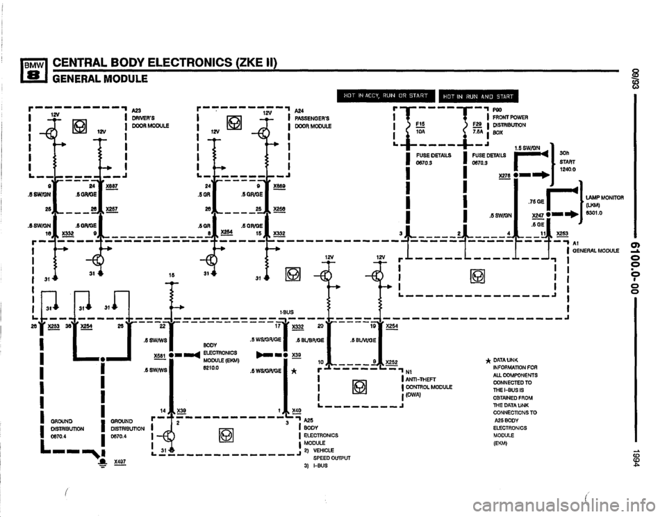 BMW 850csi 1994 E31 Electrical Troubleshooting Manual 