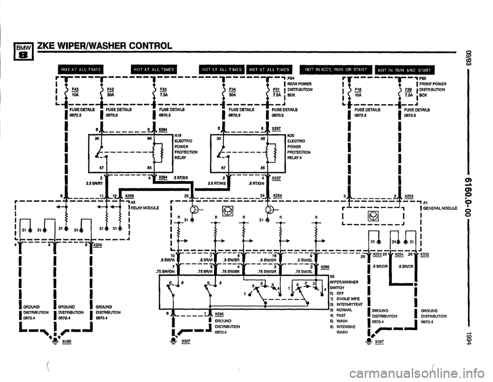 BMW 850csi 1994 E31 Electrical Troubleshooting Manual 