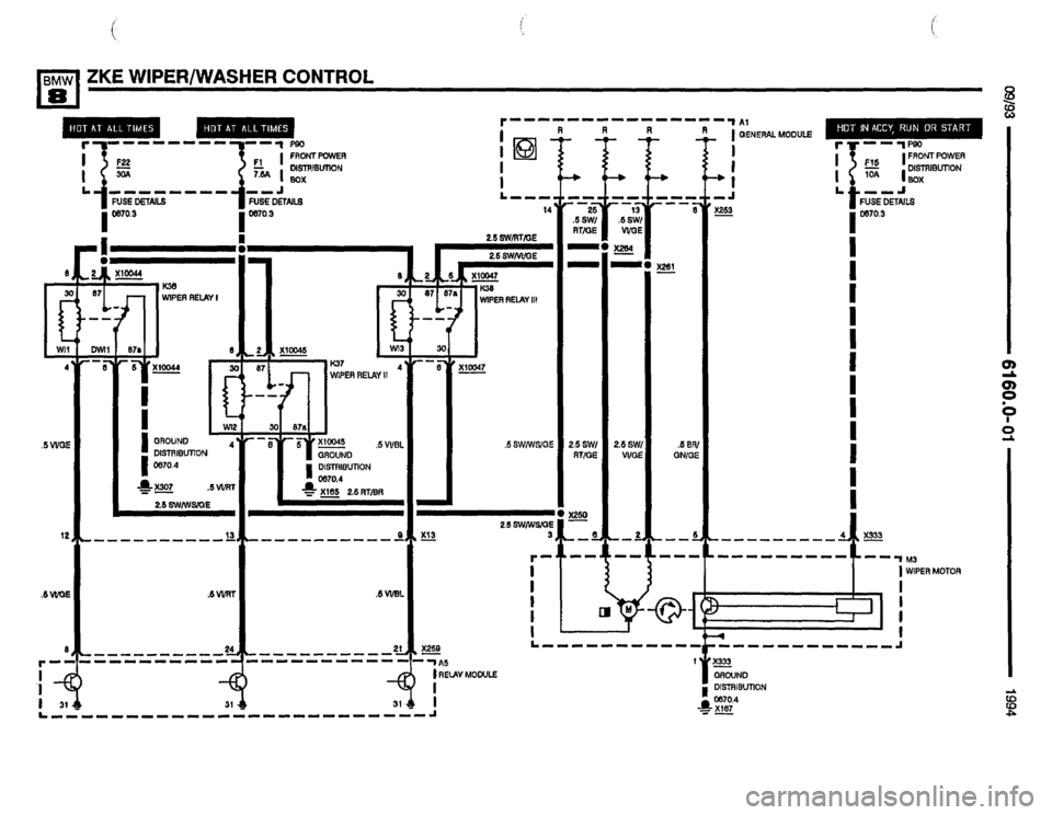 BMW 850csi 1994 E31 Electrical Troubleshooting Manual 