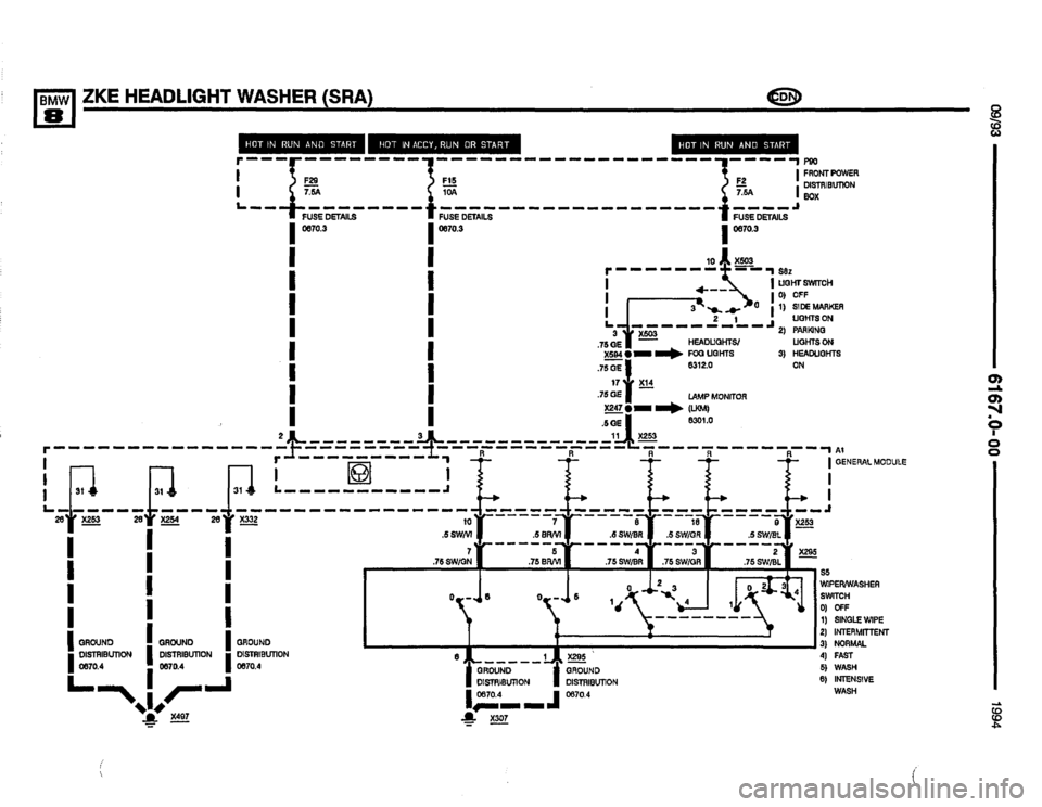 BMW 850csi 1994 E31 Electrical Troubleshooting Manual 
