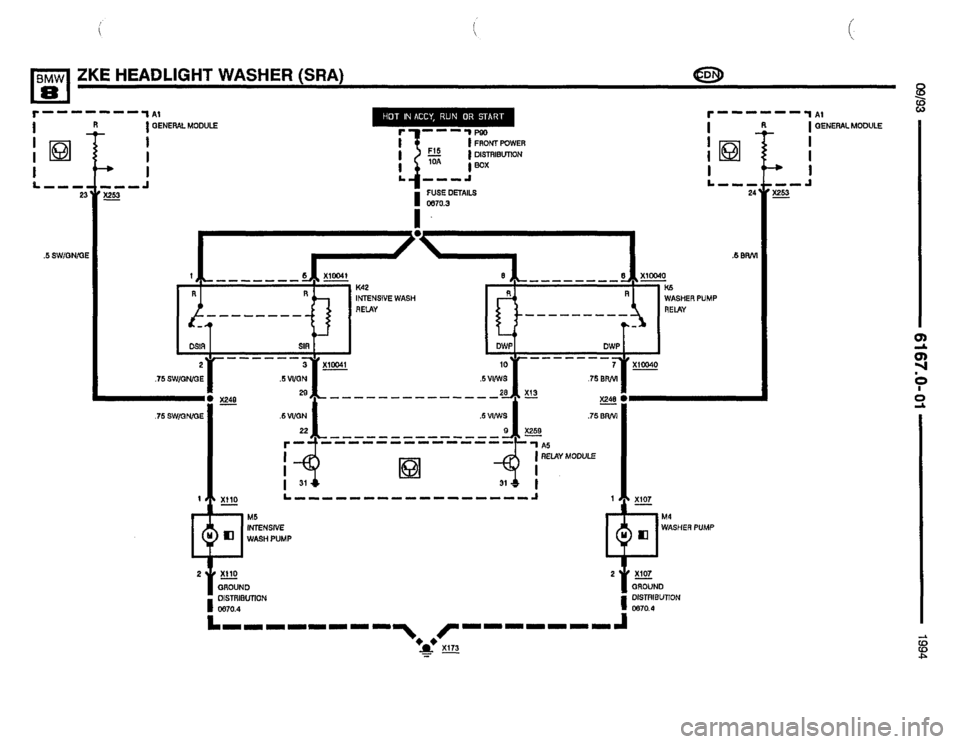 BMW 850csi 1994 E31 Electrical Troubleshooting Manual 