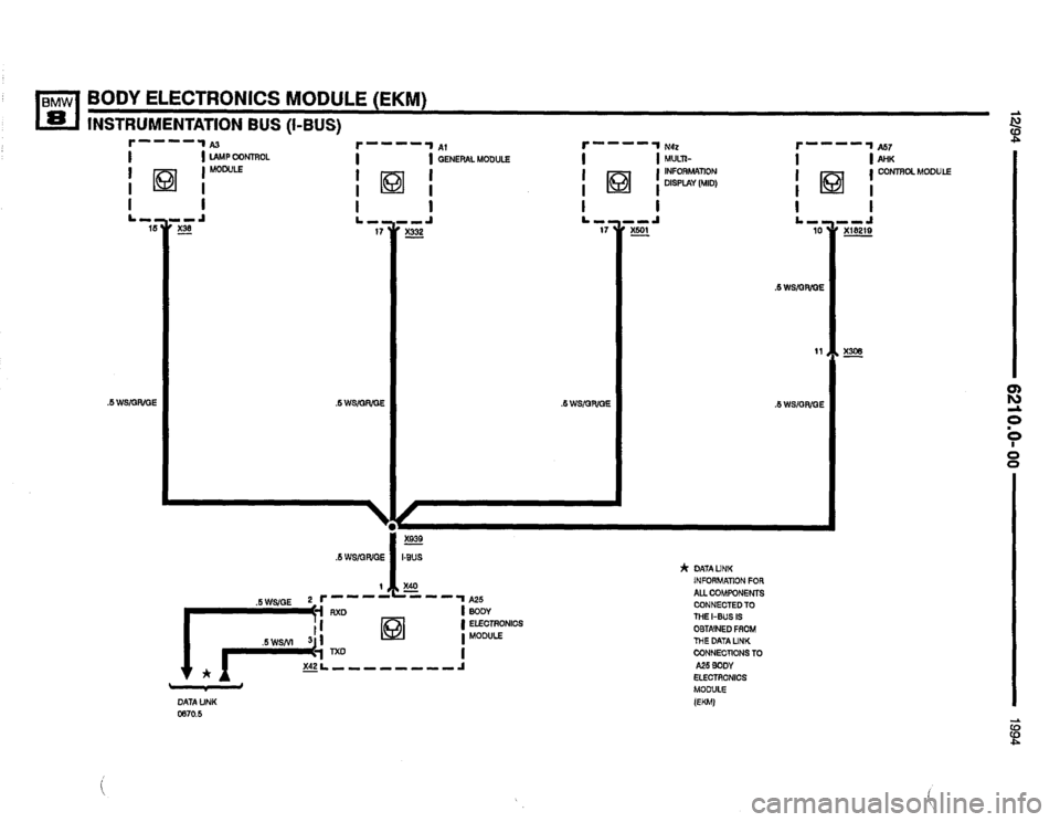 BMW 850csi 1994 E31 Electrical Troubleshooting Manual 