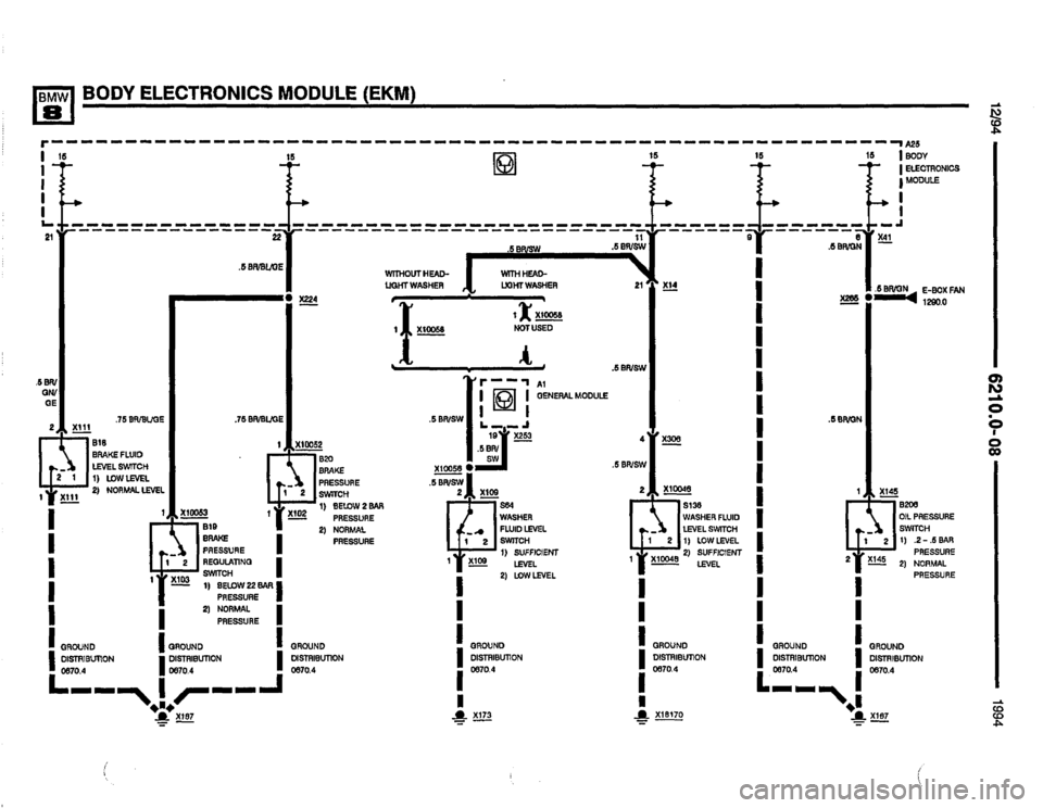 BMW 850csi 1994 E31 Electrical Troubleshooting Manual 