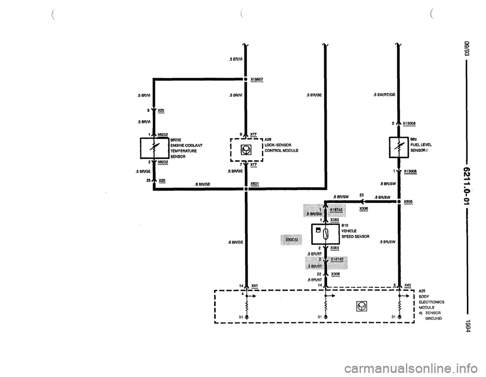BMW 850csi 1994 E31 Electrical Troubleshooting Manual 