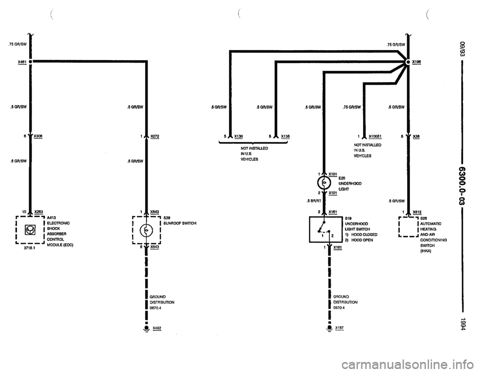 BMW 850csi 1994 E31 Electrical Troubleshooting Manual 