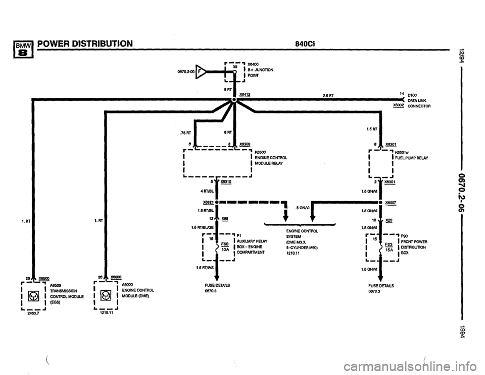 BMW 850csi 1994 E31 Electrical Troubleshooting Manual 