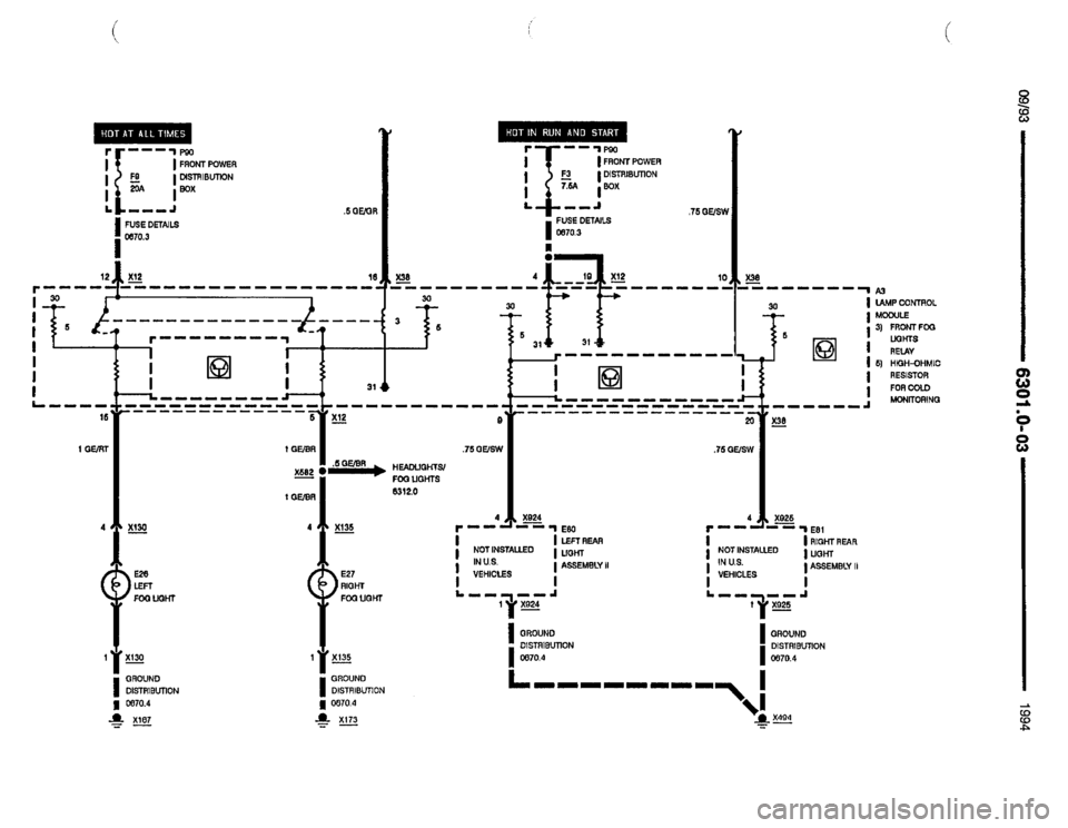 BMW 850csi 1994 E31 Electrical Troubleshooting Manual 
