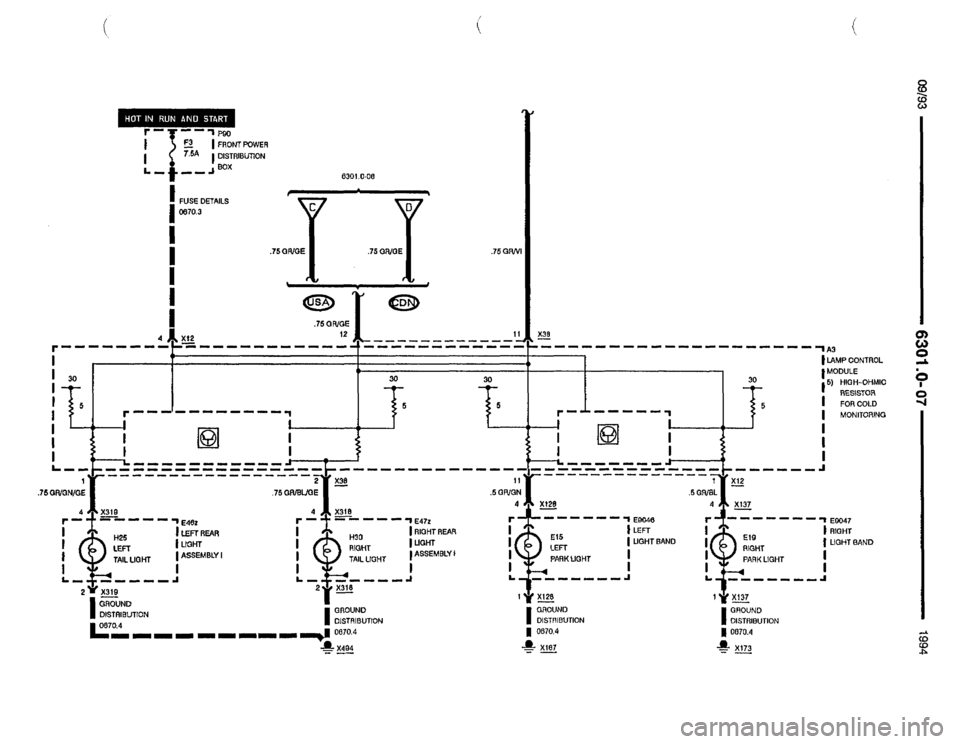 BMW 850csi 1994 E31 Electrical Troubleshooting Manual 