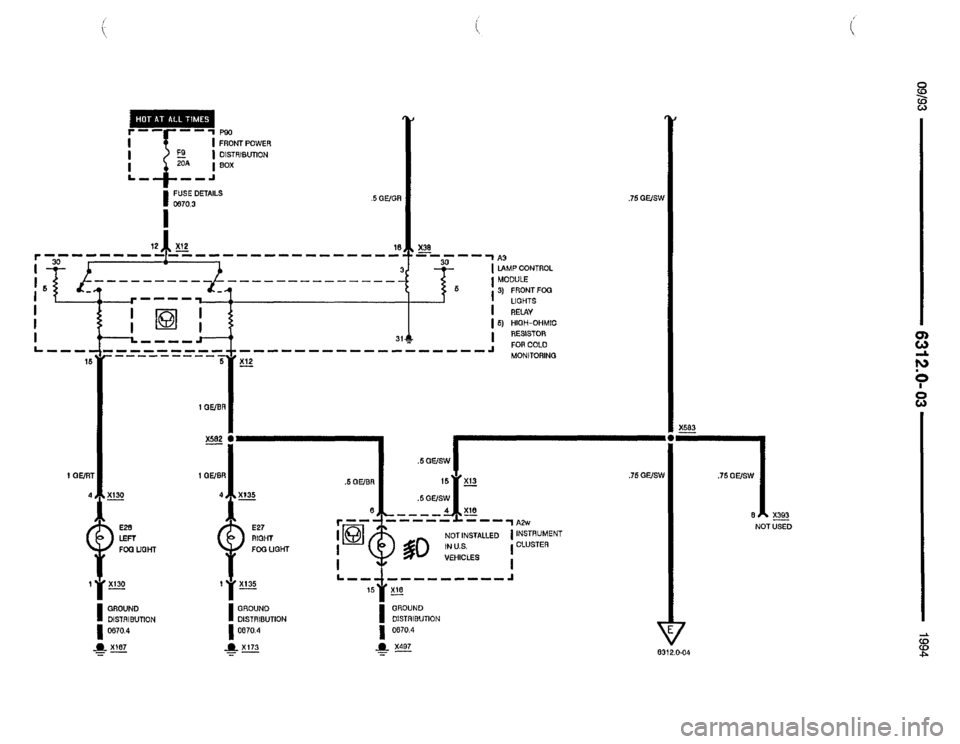 BMW 850csi 1994 E31 Electrical Troubleshooting Manual 