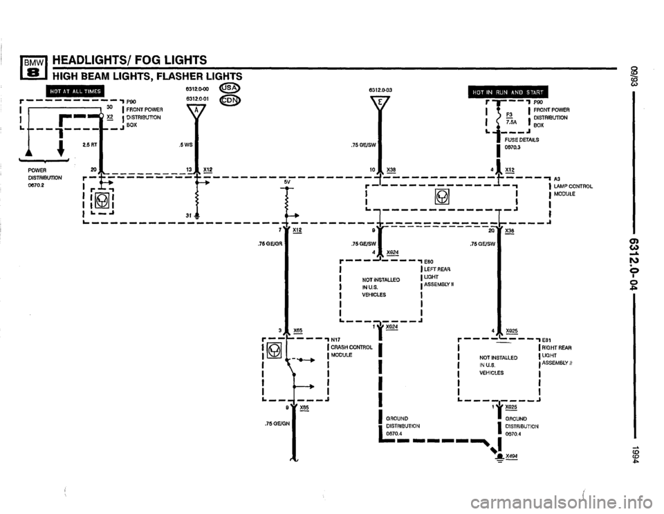 BMW 850csi 1994 E31 Electrical Troubleshooting Manual 