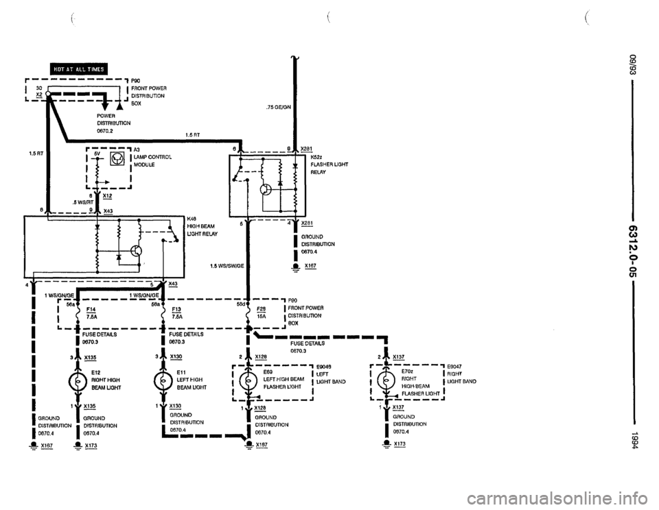 BMW 850csi 1994 E31 Electrical Troubleshooting Manual 
