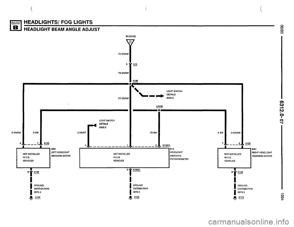 BMW 850csi 1994 E31 Electrical Troubleshooting Manual 