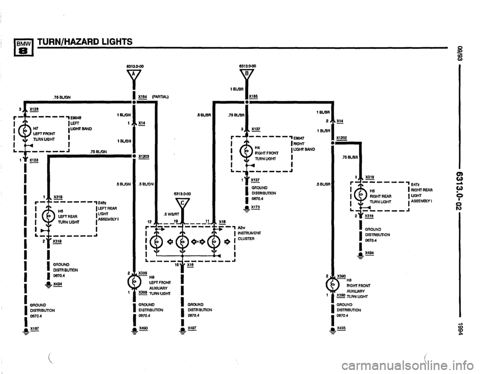 BMW 850csi 1994 E31 Electrical Troubleshooting Manual 