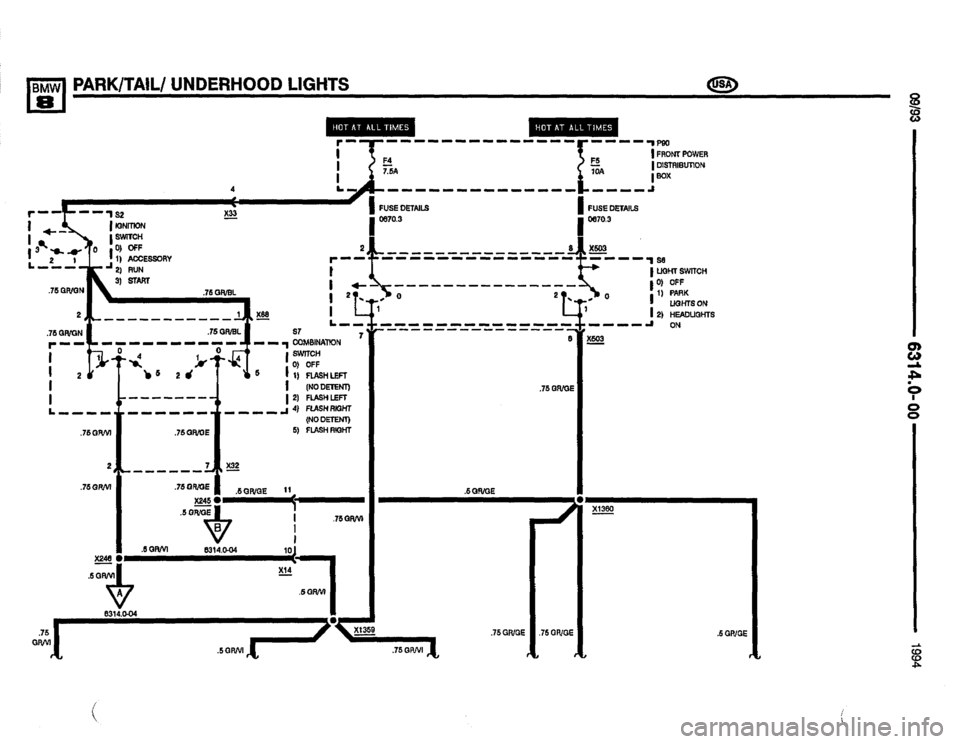 BMW 850csi 1994 E31 Electrical Troubleshooting Manual 