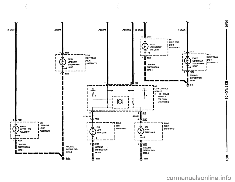 BMW 850csi 1994 E31 Electrical Troubleshooting Manual 