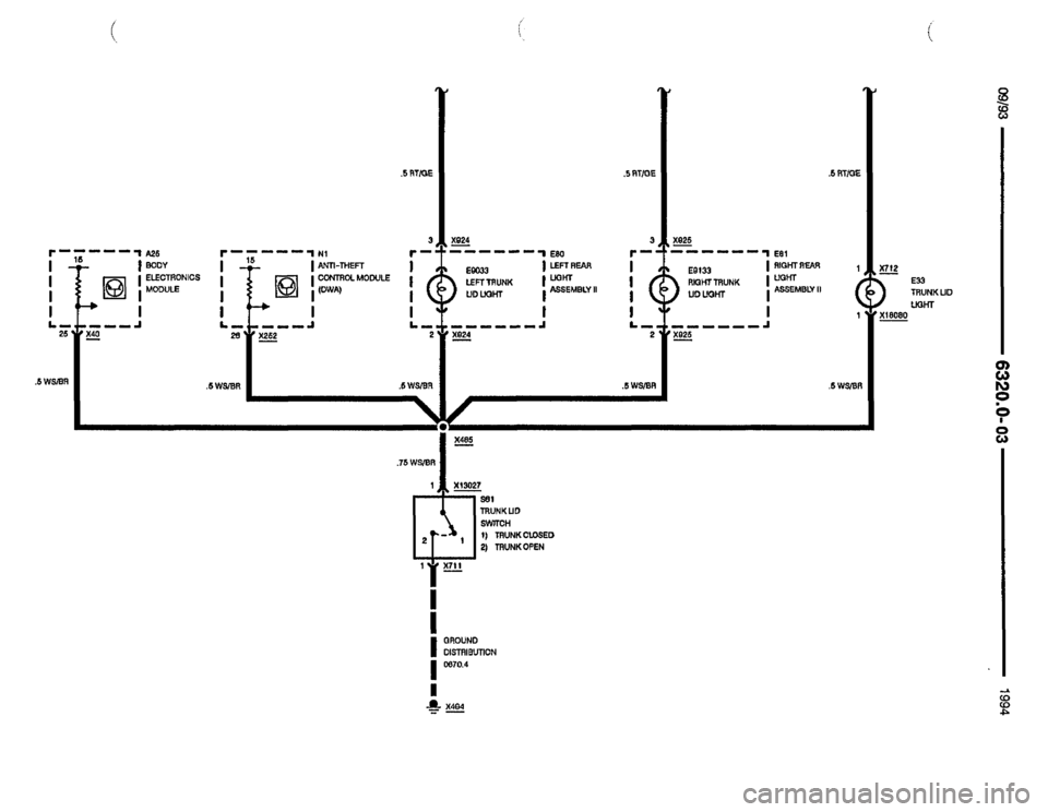 BMW 850csi 1994 E31 Electrical Troubleshooting Manual 