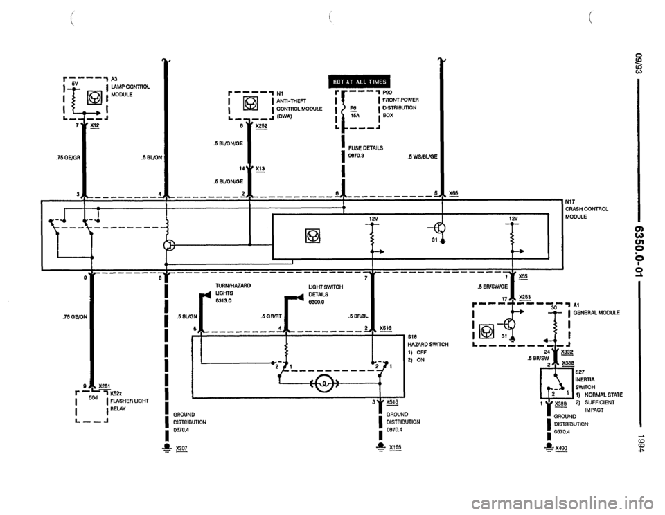 BMW 850csi 1994 E31 Electrical Troubleshooting Manual 