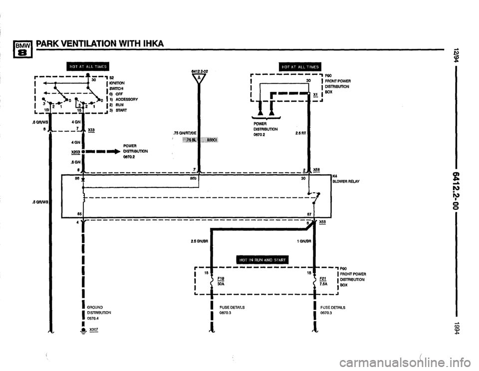 BMW 850csi 1994 E31 Electrical Troubleshooting Manual 