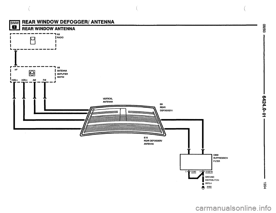 BMW 850csi 1994 E31 Electrical Troubleshooting Manual 